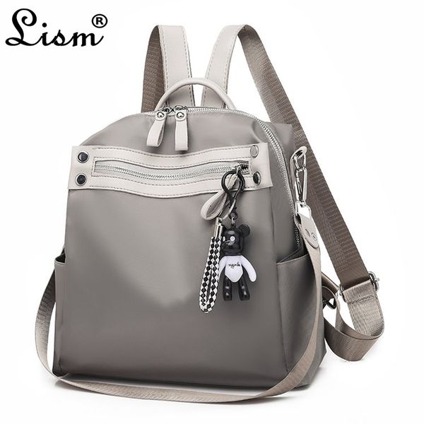 

fashion women college backpack female nylonanti flight waterproof ladies backapck multifunction shoulder backpacks woman 2019