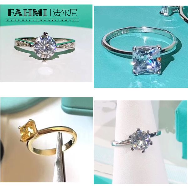 

925 silver european and american fashion gold full diamond ring original jewellery for women gift, Golden;silver