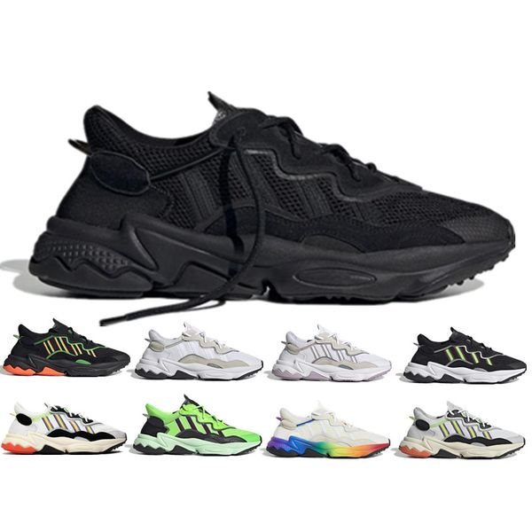 

2020 bold orange pride xeno ozweego for men women casual shoes neon green solar yellow halloween tones core black trainer sports sneakers, White;red