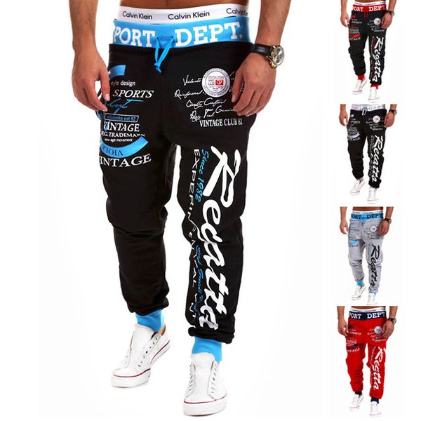 

mens fashion designer letter trousers brand sweatpants new arrive sport gym pants 5 colors 2020 quanlity, Black