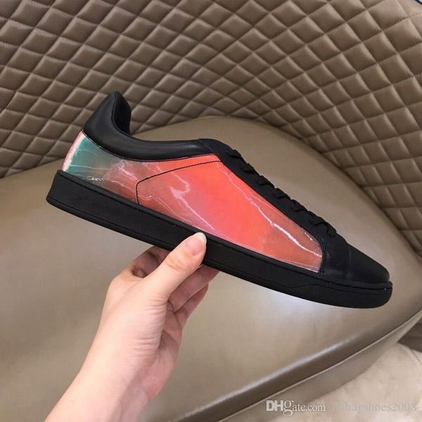 

fashion style real cowhide leather shoes for men sneaker man r shoes man size 38-45 with box, Black