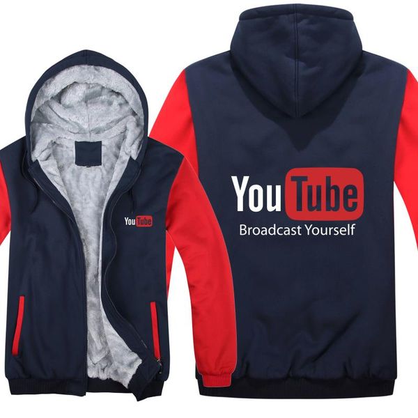 

for youtube hoodies winter men fashion wool liner jacket thicken sweatshirts men coat