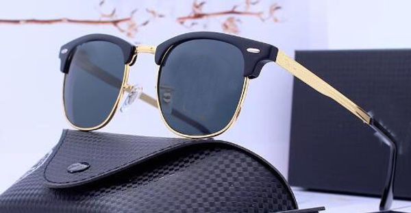 

designer sunglasses brand sunglasses women men oversized style real sun glasses with leather case, cloth, and retail package, White;black