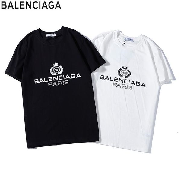 

2020 new men's women's t-shirt fashion designers men's summer casual streetwear designers t-shirt studded cotton blend round, White