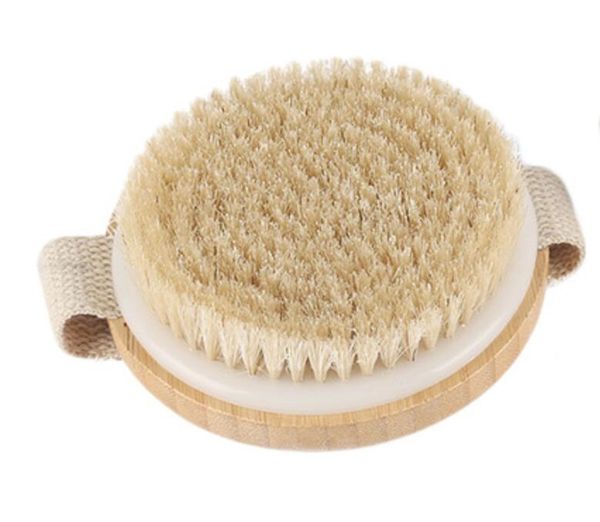 

natural bristles bath brush body maasage no handle body exfoliating spa dry skin body wooden dry brush