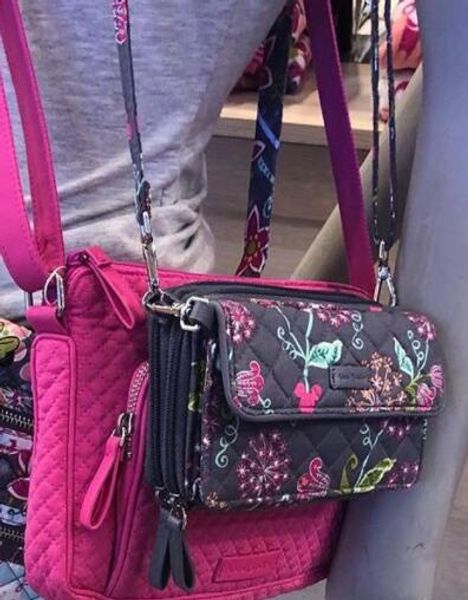 

2019 Cartoon pattern All in One Crossbody and Wristlet Nwt
