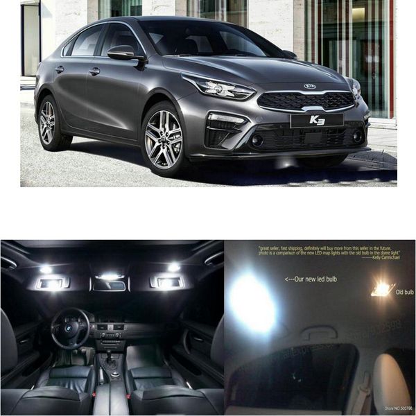 

led interior car lights for kia new room dome map reading foot door lamp error 8pc