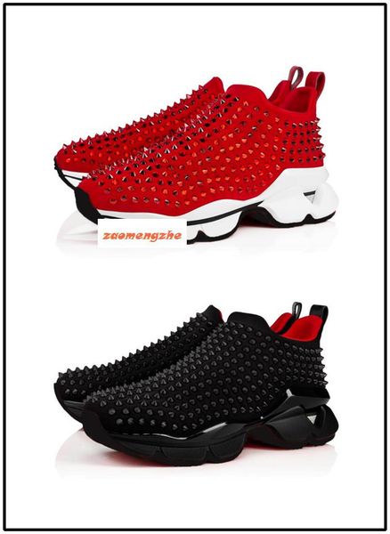 

red bottom spike sock sneaker men women low casual shoes black spike sock shoes us 7