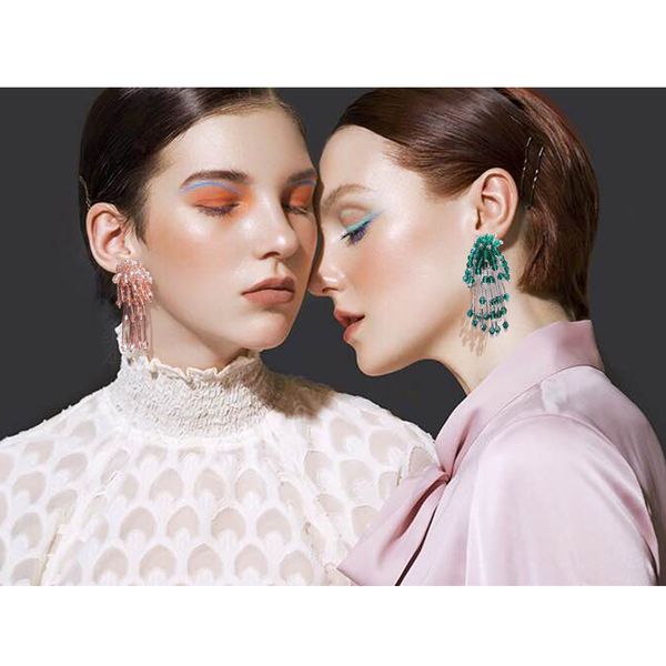 

pretty design wowen earrings crystal dangle &chandelier christams gift for ladies decoreation dropshipping earrings fashionable designyq-001, Silver