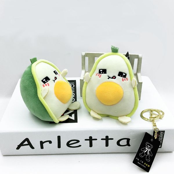 

1pc plush keychains avocado bunny plush stuffed toy doll mini small animal key chain pendant plush toys key ring baby gifts