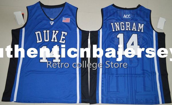 

brandon ingram 14 duke blue devils retro college basketball jerseys chino hills huskies high school shirts for men emb xs-6xl vest jerse, Black;blue