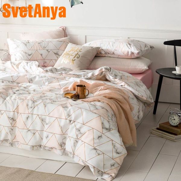 

svetanya cotton bedding set single double bed linens simple style