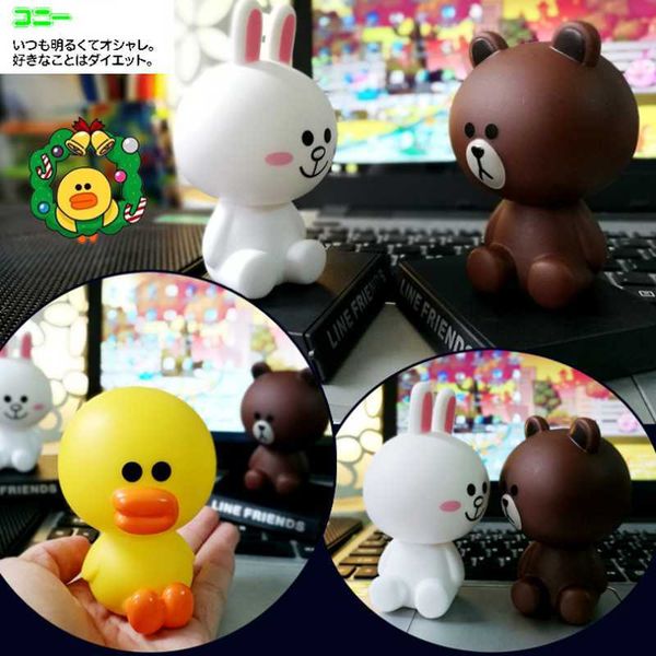 

cony brown sally kumamon shake head car ornament lovely christmas gifts desk ornament car accessories interior decorations