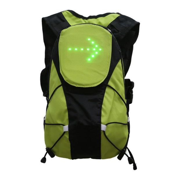 

waterproof warning wireless outdoor cycling led turn signal backpack remote control safety travel bag