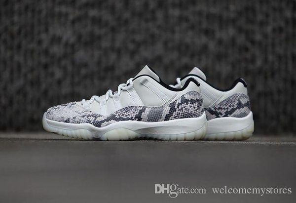 

baksetball 11s low snakeskin real carbon fiber 11 sneakers men women light bone navy pink snakeskin retro us size 7-12