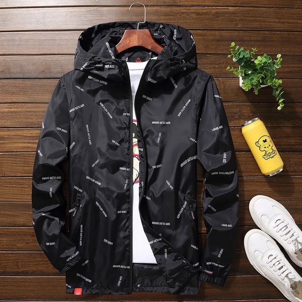 

new men jacket hooded jackets plus size 10xl 9xl 8xl 7xl men windbreaker casual coat for male outerwear streetwear jacket y190923, Black;brown