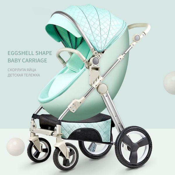 

baby stroller can sit high landscape folding newborn shock absorber four wheel children half eggshell trolley
