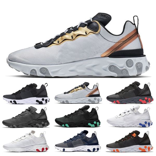

Buffer React Element 87 Volt 55 Game Royal Taped Seams Running Shoes For Women men 55s Blue Chill Trainer 87s Sail Sports Sneakers