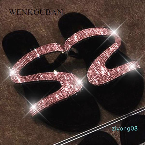 

women summer flat sandals women bling slippers ladies gladiator sandals women beach shoes female jelly shoes sandalia feminina z08, Black