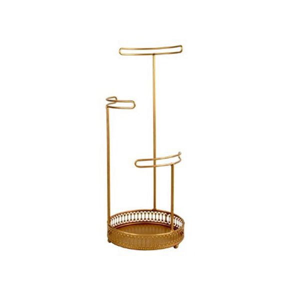 

metal jewelry holder earrings necklace pendant bracelet jewelry display stand tray storage racks organizer holder, Pink;blue