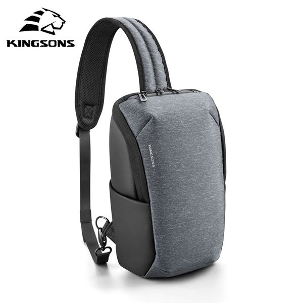 

kingsons new style men's single-shoulder bag casual wear-resistant chest pack shoulder bag