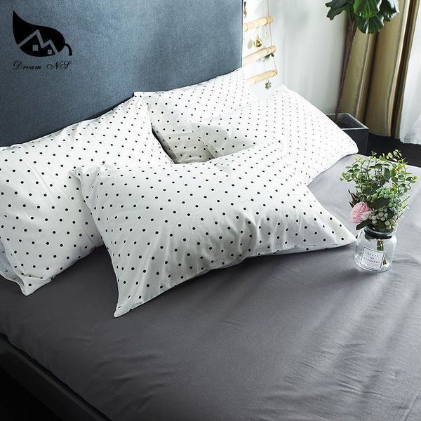 

dream ns 100% cotton sleep white + black point pillowcase ins 50x75cm cotton pillowcase pillow case