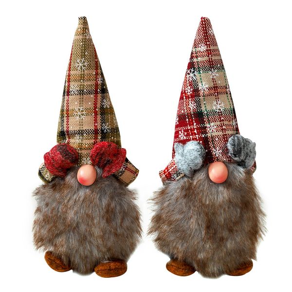 

santa claus snowflake cover eyes dolls christmas ornaments merry christmas favor party decorations for home new year gift