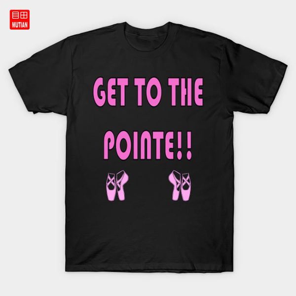 

men's t-shirts get to the pointe funny ballet shirt t-shirt dancer dance shoes pointe, White;black