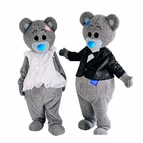 2018 Vendita calda orsacchiotto Costume mascotte Halloween divertente animale orso mascotte Costume Adut