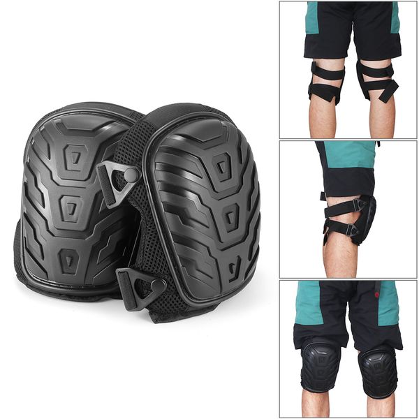 

professional knee pads sportswear safety protective sports knee protection pad adjust durable comfortable knees protector pads, Black;gray