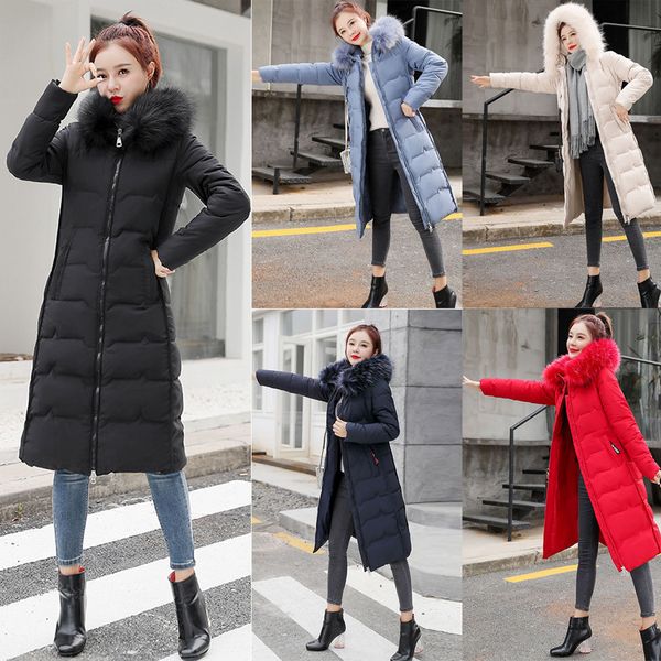 

coats and jackets women fashion winter solid color hooded pocket long sleeve comfortable coat chaquetas mujer manteau femme, Black