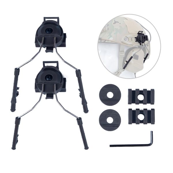 

fast helmet fma accessories helmet rail bracket set peltor headset ops-core arc rail adapter for c1 c2 c4 paintball
