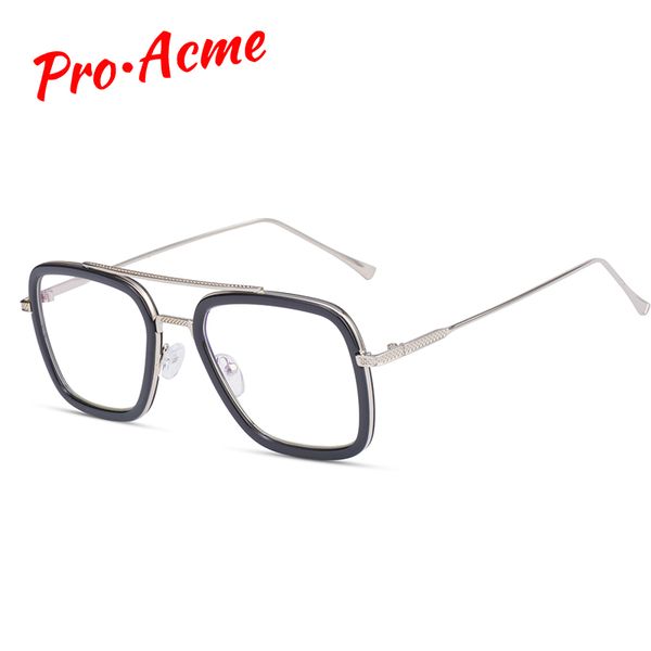 

pro acme fashion square anti blue light blocking glasses computer glasses for men women anti radiation uv400 pc1398, White;black