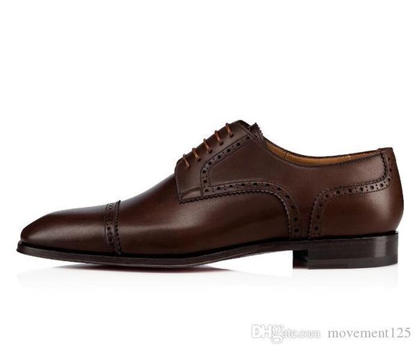 

successful man loafers cousin charles brown,black genuine leather flat derby red bottom oxfords gentleman party wedding perfect gift