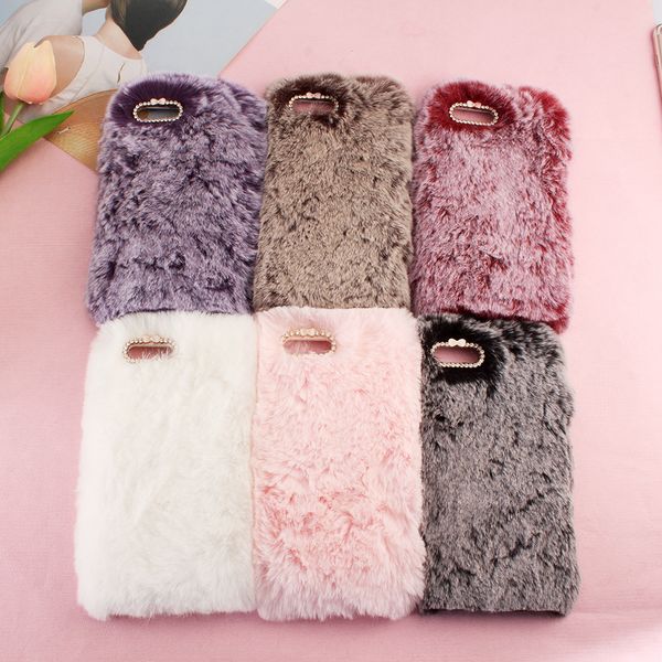 

lady phone cover tassels case winter warm fluffy fuzzy bling phone case for iphone 8plus x xs xr xs max 11 pro max