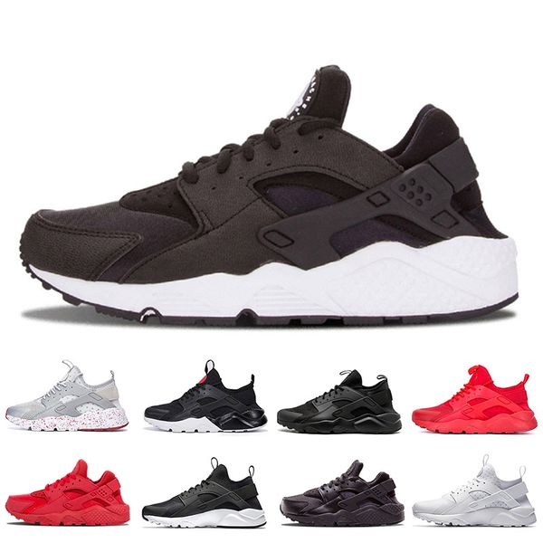 

huarache 1.0 4.0 running shoes for men womens triple black white red grey mens trainers shoes sneakers size 36-45