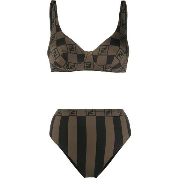 

womens summer bikinis womens fashion stylist print ff swimwear 2020 new womens ladies two pieces bikinis swimsuits, White;black