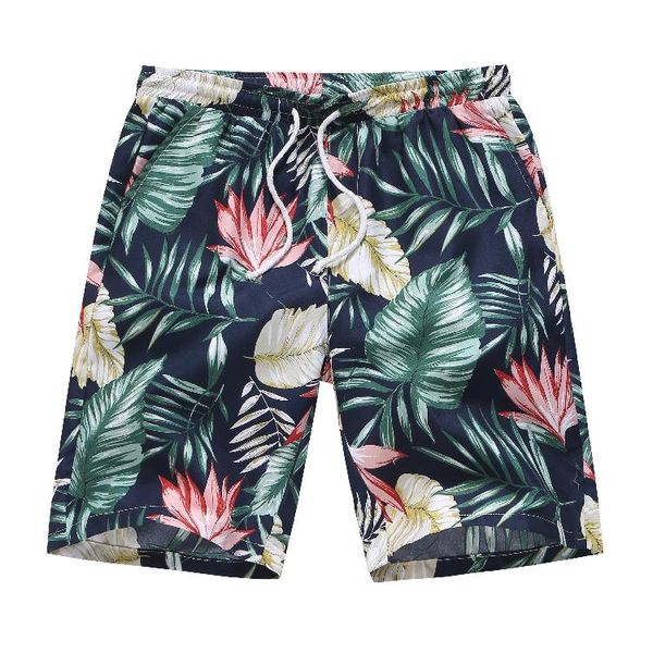 

casual floral men shorts flowers fitness clothing loose short pants men hawaiian beach shorts male new, White;black