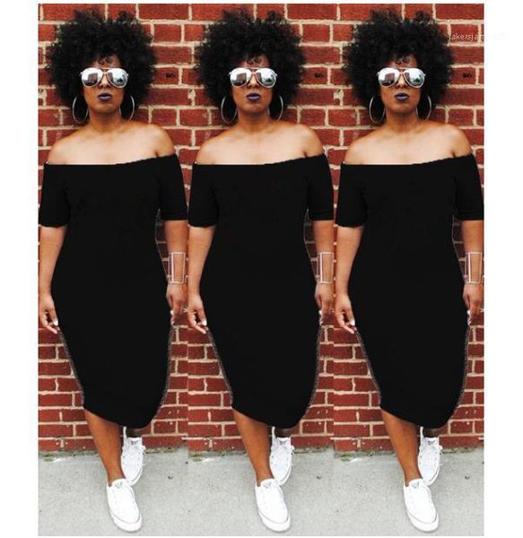 

summer women slash neck dresses sequins lady letters printed clothing club loose street dresses, Black;gray