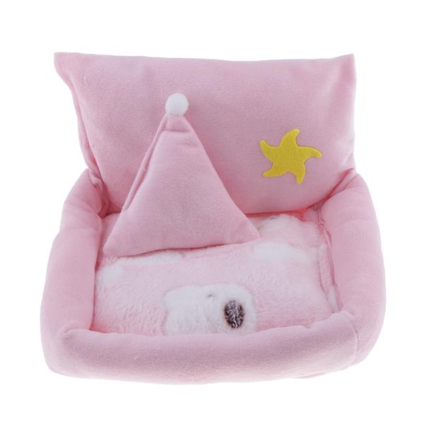 

hamster песчанка спящей кровати подушка удобная матрас зима теплая 22x20cm