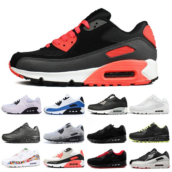 

Hote selling women mens trainers Cushion running shoes Infrared Bred Triple Black Whiter Pink designer shoes sports sneakers size 5.5-11