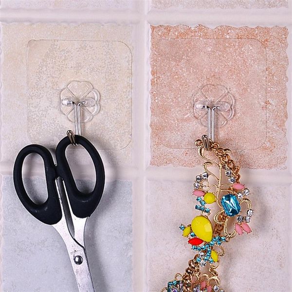 

100pcs strong home kitchen hooks transparent suction cup sucker wall hooks hanger for kitchen bathroom