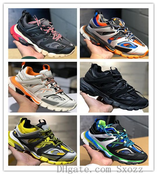 

2019 release 3.0 tess s paris track мужчина gomma maille черные для женщин тройной неуклюжей повседневной обуви горячей подлинных папа обувь