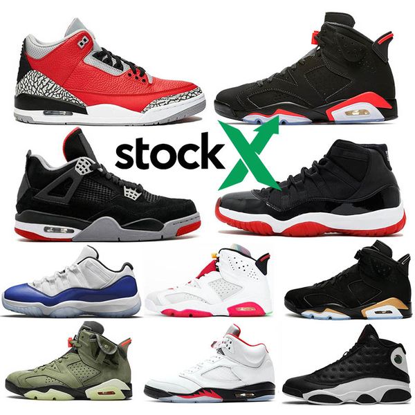 

акции X 1 мужчины обувь баскетбола Низкой WMNS Нового Бреда DMP Светоотражающего черный огнь красного цемент ункция площадка 4 Hare спорт кроссовки