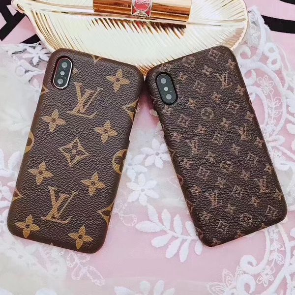 

Classic PU Leather Designer Phone Case for IPhone X XS MAX XR 8 7 6 Plus Bumper Shell Cellphone Case Back Cover