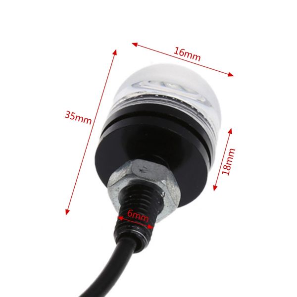 

1 пара 5630 18мм 3led вогнутое зеркало eagle eye лампы drl дневного света a6he