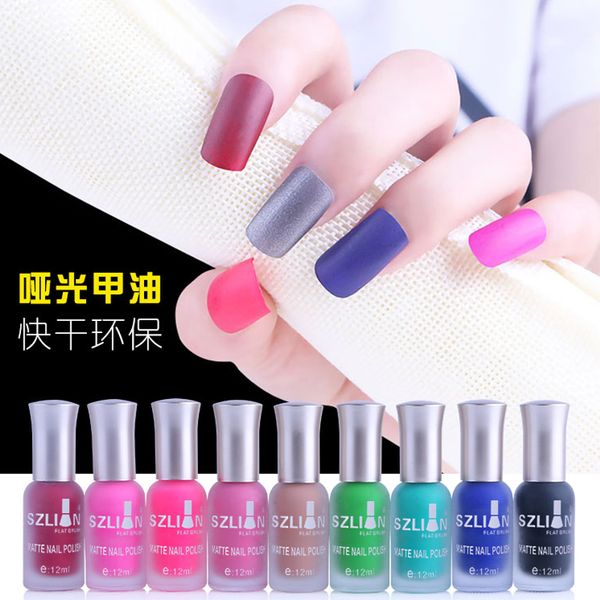 

colorful matte satin quick-drying new quality nail polish