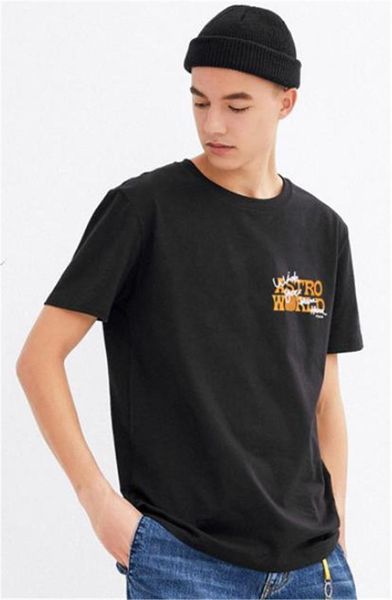 

travis scott astroworld exclusive houston mens tshirts fashion summer short sleeve mens rapper casual mens tees, White;black