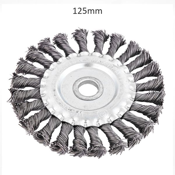 

125mm/100mm m14 rust removal wire wheel cup brush disc twist knot steel wire wheel brush for angle grinder