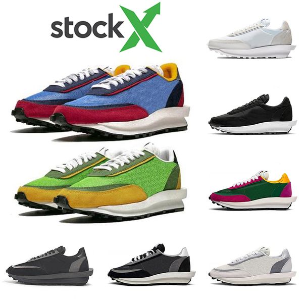 

stock x 2020 new sacai ldv waffle running shoes for men women white nylon gusto varsity blue green gusto women sports designer sneakers